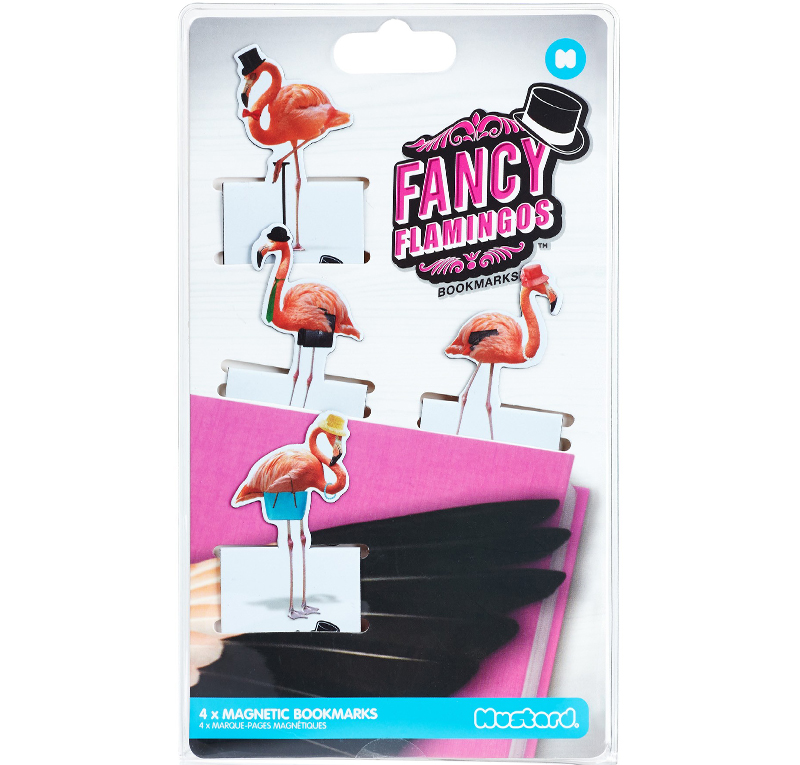 Bookmarks Fancy Flamingos