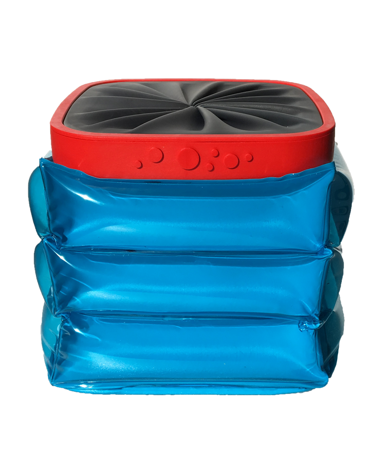 Boîte repas BOX Pool party Bleue, lunch box étanche et isotherme Rouge