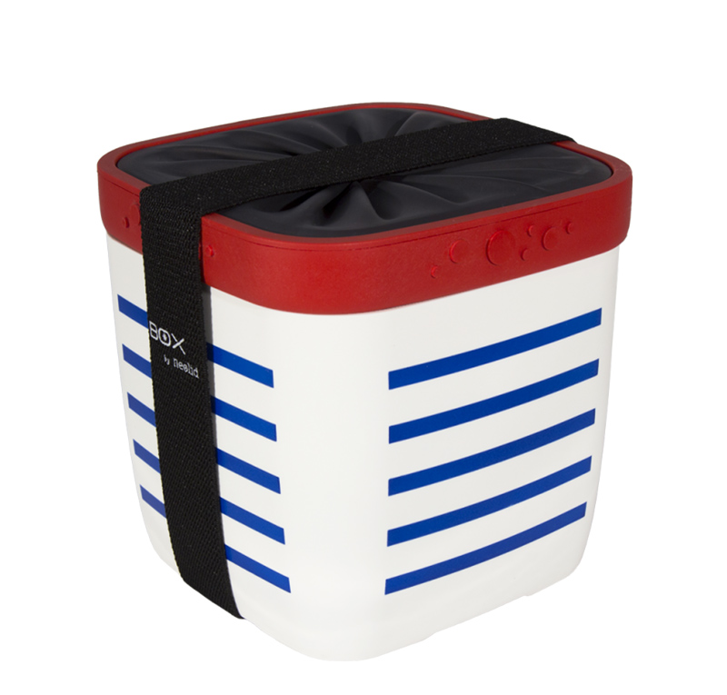 Boîte repas BOX Marcel, la lunch box isotherme  Bleu - blanc - rouge
