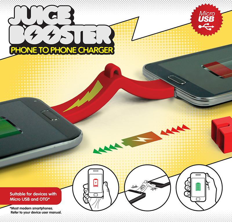 Juice Booster Chargeur téléphone portable