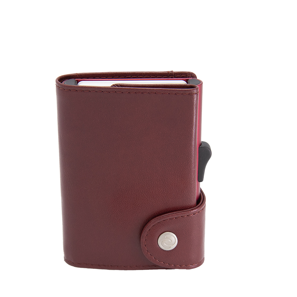 Porte-cartes XL RFID cuir Rouge Porte-cartes XL cuir