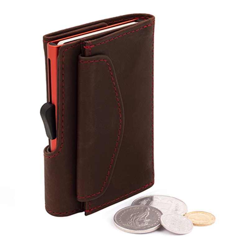 Porte-monnaie et cartes RFID en cuir Prestige Auburn Portemonaie et cartes cuir