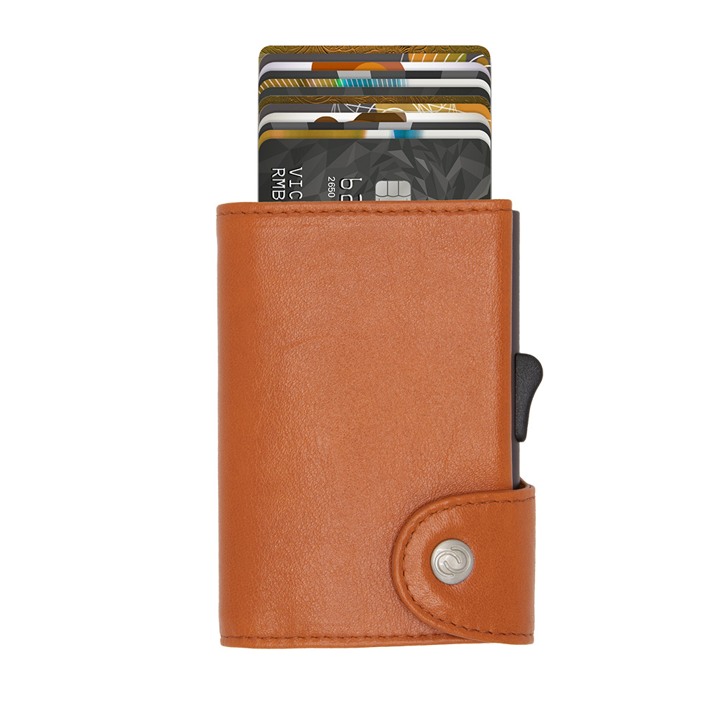 Porte-monnaie et cartes XL RFID cuir Orange Porte-monaie et cartes XL cuir